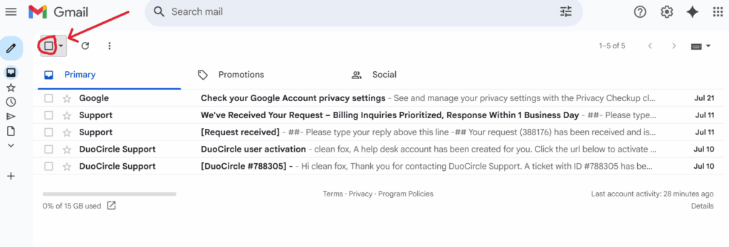 This is a screenshot of the first step of
