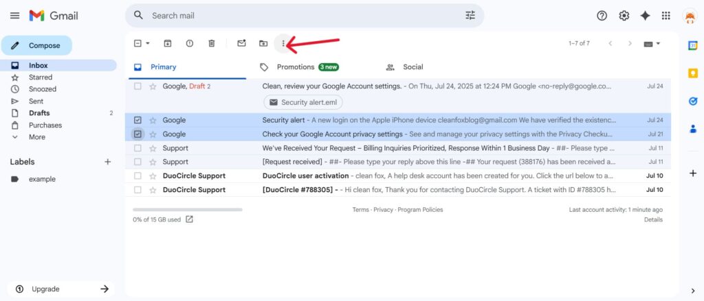 Thats a screenshot of the first step on how to create a new message with an attached email