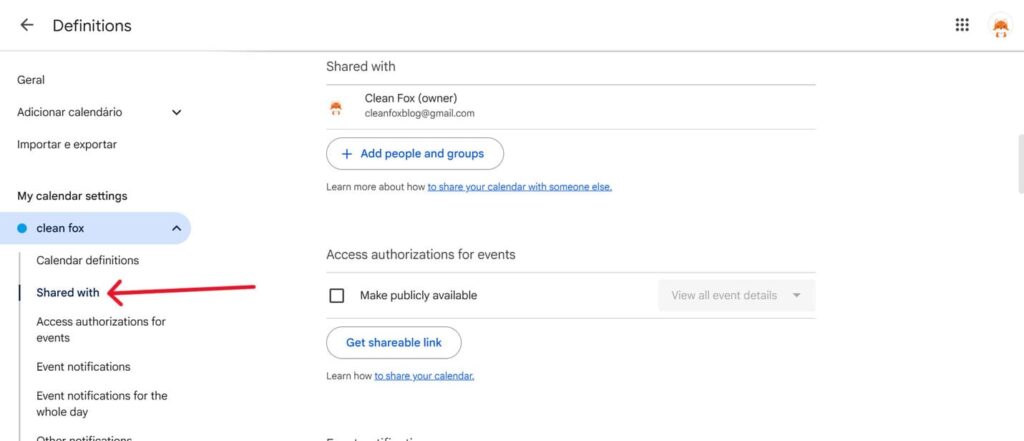 This is a screenshot of the fourth step on setting up calendar sharing permissions for the article How to Share Your Google Calendar 